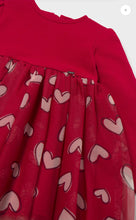 Load image into Gallery viewer, Mayoral baby girl knit &amp; tulle dress 2941 colour red 015
