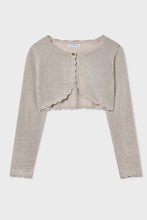 Load image into Gallery viewer, Mayoral older girl bolero cardigan 332 colour 73 Almendra
