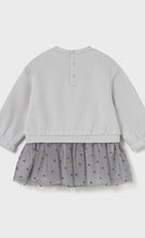 Load image into Gallery viewer, Mayoral baby girl combination dress 2912- grey/Pearl
