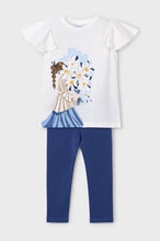 Load image into Gallery viewer, Mayoral older girl leggings set 3724 blue
