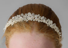Load image into Gallery viewer, Poinsettia crystal and diamanté tiara E56-9897-1
