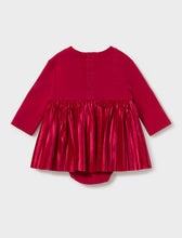 Load image into Gallery viewer, Mayoral baby girl red velour dress 2813
