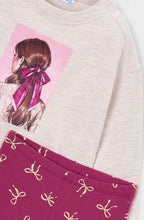 Load image into Gallery viewer, Mayoral girls 2 piece sweatshirt and flared leggings set 4738
