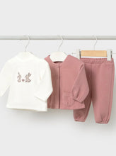 Load image into Gallery viewer, Mayoral baby girl 3 piece set 2655 colour 61 cipria
