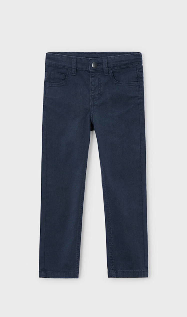 Mayoral boys navy 5 pocket slim fit trouser- 517