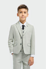 Load image into Gallery viewer, Cavani Camden boys 3 piece suit in sage
