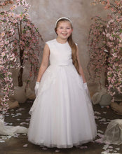 Load image into Gallery viewer, RAISA First Holy Communion dress with lace trimmed train
