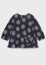 Load image into Gallery viewer, Mayoral baby girl navy patterned dress -2918

