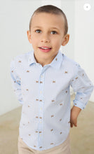 Load image into Gallery viewer, Mayoral boys blue shirt with puppy print 4146
