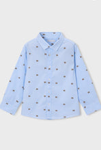 Load image into Gallery viewer, Mayoral boys blue shirt with puppy print 4146
