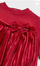 Load image into Gallery viewer, Mayoral baby girl red velour dress 2813
