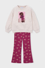 Load image into Gallery viewer, Mayoral girls 2 piece sweatshirt and flared leggings set 4738
