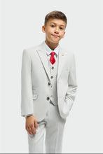 Load image into Gallery viewer, Cavani boys 3 piece suit Tropez Slate
