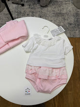 Load image into Gallery viewer, Pex pink and white 3 piece outfit - Ingrid

