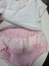 Load image into Gallery viewer, Pex pink and white 3 piece outfit - Ingrid
