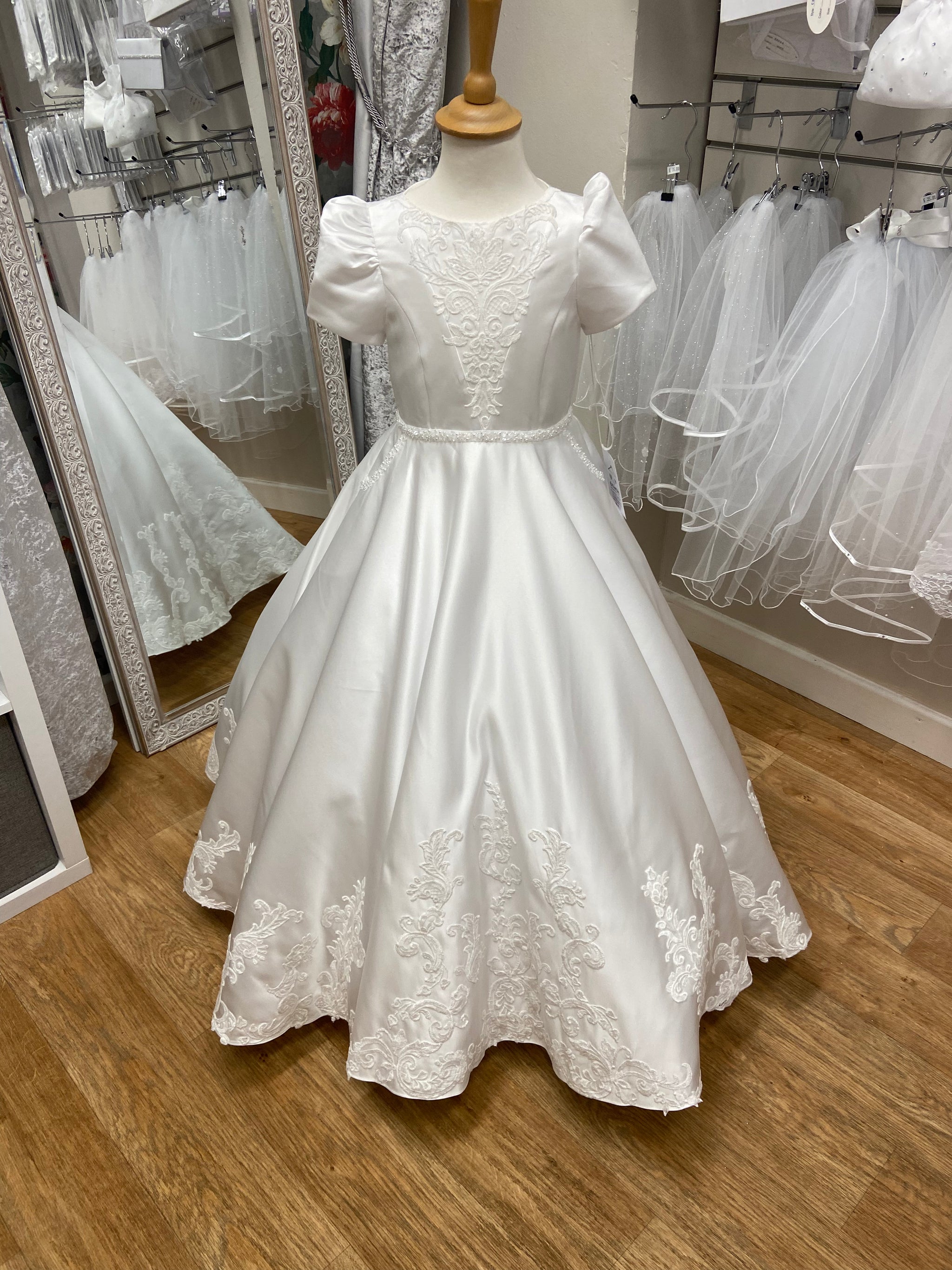 Riona Holy Communion Dress CT5231 – Cottage Kids Online