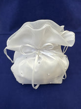 Load image into Gallery viewer, Girls white chiffon communion bag cb094
