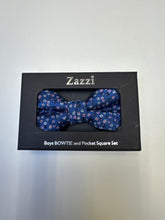 Load image into Gallery viewer, Zazzi boys bow tie and pocket square set 6314/2
