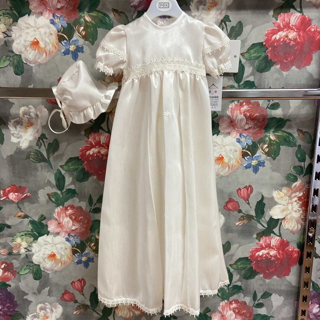 Devlin Christening Gown in Ivory